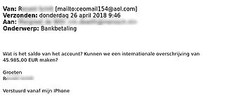 Pas op! CEO-fraudeurs actief