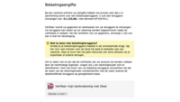 Valse website van de 'Belastingdienst' om de aanvraag in te dienen