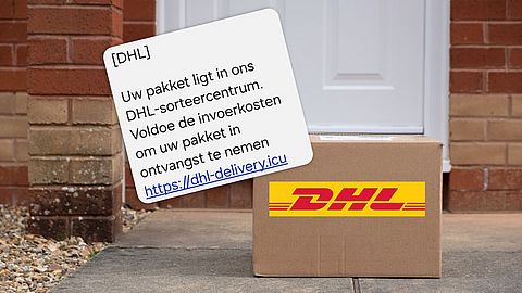 Oplichters doen zich voor als DHL en sms’en: ‘Voldoe de invoerkosten om je pakket in ontvangst te nemen’