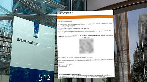 ‘Jij krijgt €561,51 terug van de Belastingdienst’, staat in een nepmail namens MijnOverheid