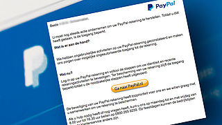 Phishingmail 'PayPal' over bevestigen account