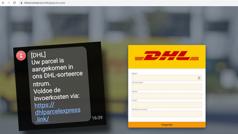 Sms van 'DHL' is oplichting: 'Uw pakket is aangekomen in ons DHL-sorteercentrum. Voldoe de invoerkosten'