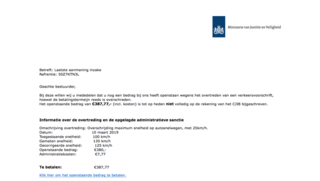 Trap niet in valse aanmaning 'CJIB' en bespaar ruim € 380,-