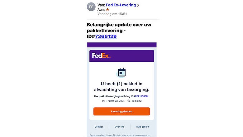 FedEx phishingbericht