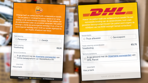 Phishingcampagne namens DHL én PostNL: oplichters sturen valse mails over verzendkosten voor pakketjes