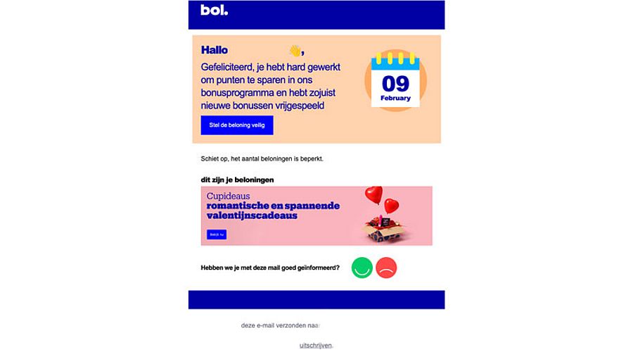 Valse mail bol 1/2