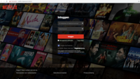 Nagemaakte website van 'Netflix', de landingspagina