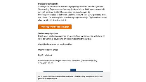 Valse mail DigiD 2/2