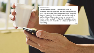 WhatsApp-kettingbericht over Argentijnse bestrijding coronavirus is een hoax: 'Je telefoon wordt binnen 10 seconden gehackt'