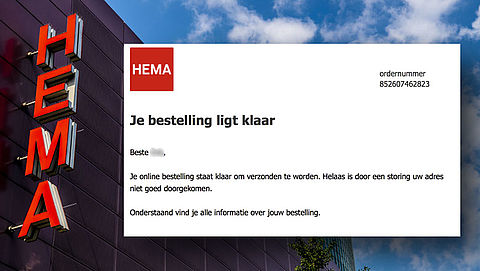 Trap niet in valse mail van 'HEMA' over online bestelling