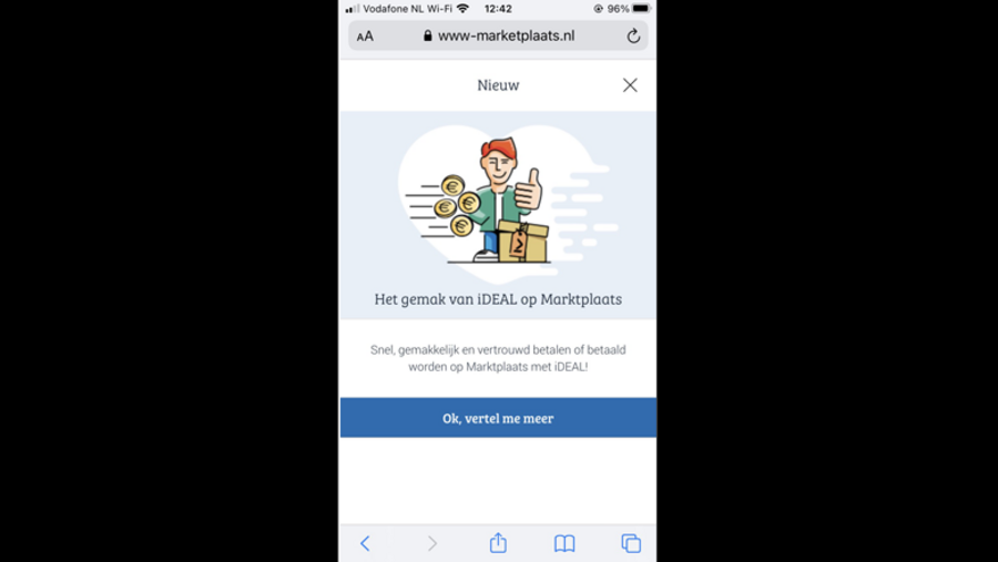 'Gelijk Oversteken' op valse 'Marktplaats'-site: Stap 1