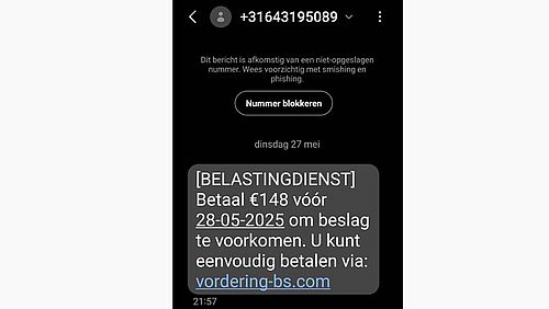 Frauduleuze berichten namens de Belastingdienst 3/3