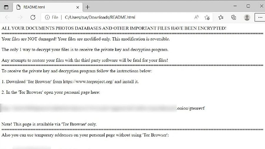 Ransomware 'Magniber'. Bron: BleepingComputer
