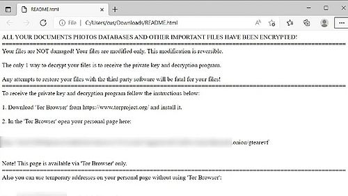 Ransomware 'Magniber'. Bron: BleepingComputer