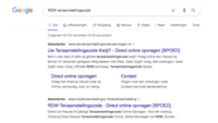 Gesponsorde advertenties van dure bemiddelaars