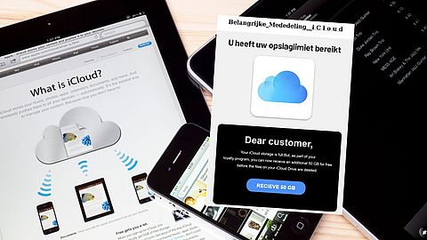 Apple-gebruikers pas op: Jouw iCloud-opslag is zogenaamd voor 99% vol