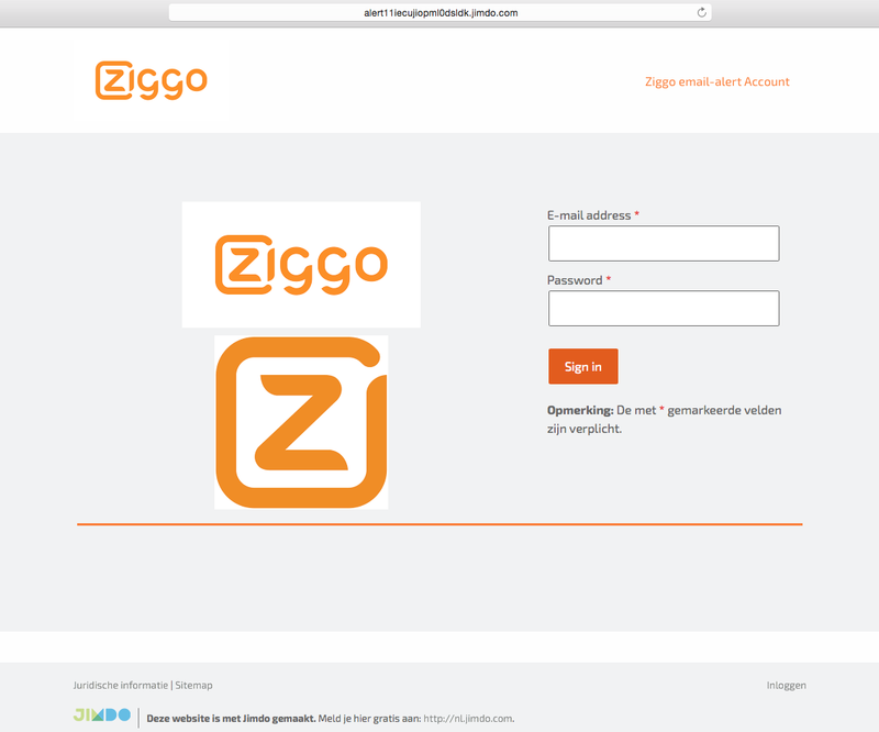 Valse mail 'Ziggo' is phishing