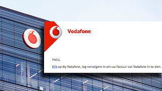 Phishingsite 'Vodafone' lastig te onderscheiden van echte website