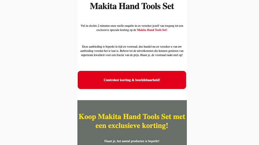 Frauduleuze winactie namens Praxis 1/5