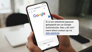 Valse Google-sms spoort je aan om te bellen naar een vals 020-nummer