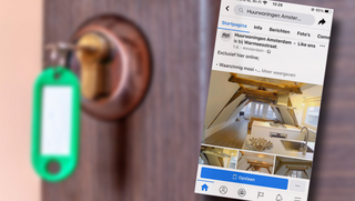 Woningzoekenden opgelicht via Facebook met nep-advertenties op de pagina 'Huurwoningen Amsterdam - Like ons'