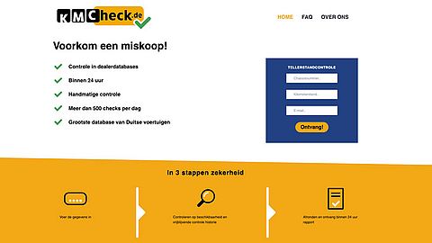 Een auto checken vóór de aankoop? Doe dit niet bij ‘kmcheck.de’