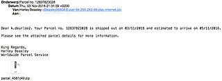 Zip-bestand met malware