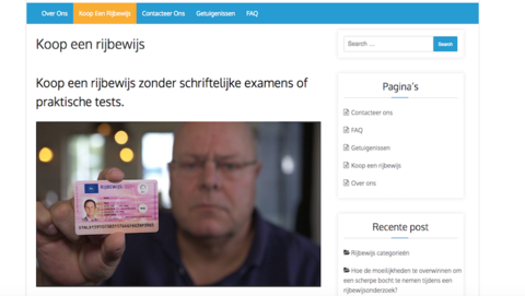 Politie waarschuwt voor foute webshops 'echtrijbewijskantoor.nl' en 'verkrijgenvanrijbewijs.com'