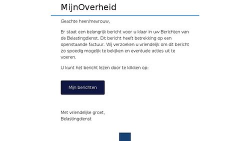 Phishingmail namens de Belastingdienst 2/4 | Bron: Fraudehelpdesk