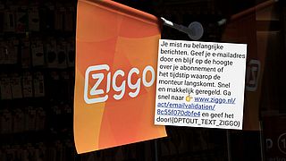 ‘Hoe snel komt de monteur langs en beter op de hoogte blijven van jouw Ziggo-pakket?’ Trap niet in deze valse sms