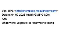 Valse mail namens UPS afzender 2/2