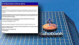 Let op! E-mail 'Rabobank' is vals