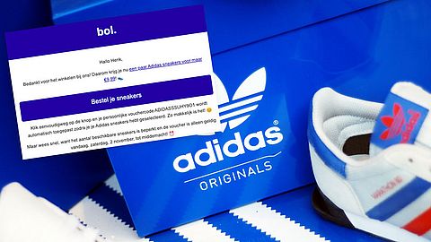 Als trouwe bol-klant koop jij zogenaamd Adidas sportschoenen voor maar 10 euro