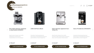 Politie waarschuwt voor onbetrouwbare webshop Koffiezetapparaat24.nl