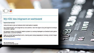 Pas op voor phishingmail 'ICS'