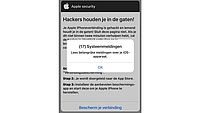 Valse melding Apple Security 1/2