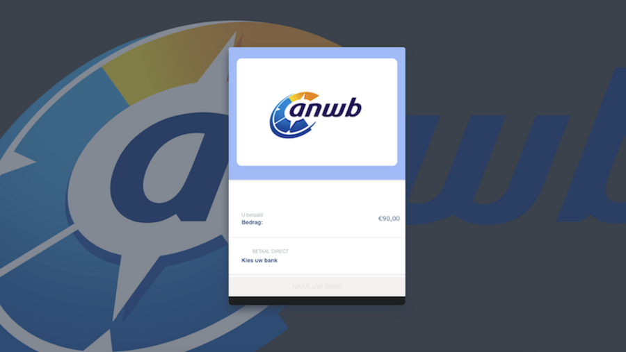 Valse 'ANWB'-website waar je zogenaamd de € 90,- dient te voldoen