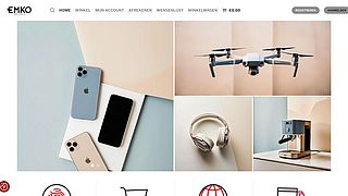 Nepwebshop ‘emko.eu’ verkoopt Apple-producten, drones, speakers en meer van bekende merken