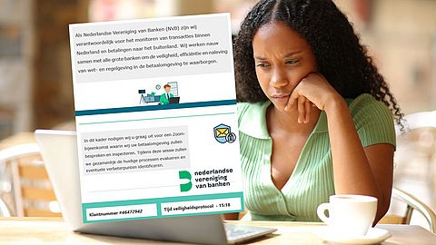 Benaderd door de Nederlandse Vereniging van Banken over je bankzaken? Pas op, dit is nep
