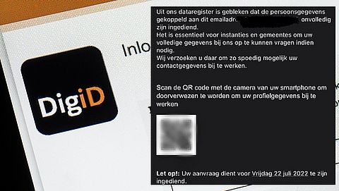 Pas op voor nieuwe valse mail 'DigiD' met QR-code: 'Werk je profielgegevens bij'