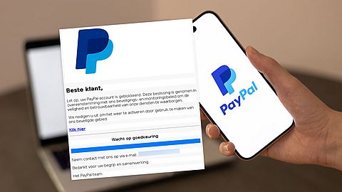 Pas op voor deze frauduleuze mail namens PayPal: ‘Jouw account is gedeactiveerd’