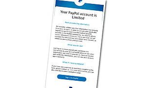 Valse mail over bijwerken PayPal-account