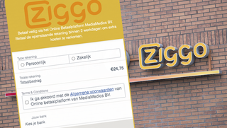 Ben jij klant van Ziggo? Kijk uit: oplichters willen jouw bankrekening leegtrekken