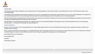 Let op! 'Rabobank' e-mail is nep 