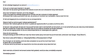 Pas op voor deze afpersmail!