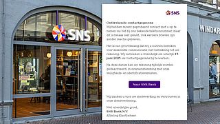 Frauduleuze mail namens SNS Bank over contactgegevens bijwerken vóór 15 juni