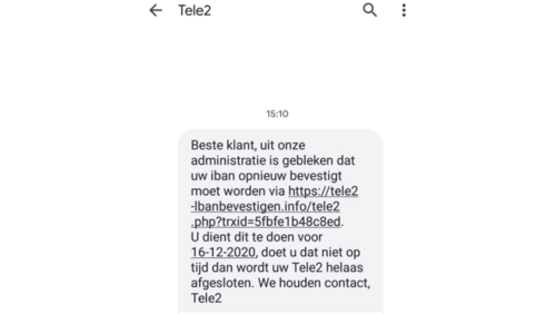 Kom, het sms-bericht doen we er ook maar bij