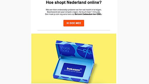 Frauduleuze winactie met bol cadeaubon 2/3