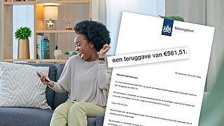 Belastingdienst-phishingmail: ‘Je maakt aanspraak op een teruggave van €561,51, bevestig vóór 13 september’