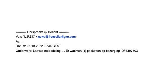 Valse mail UPS 3/3